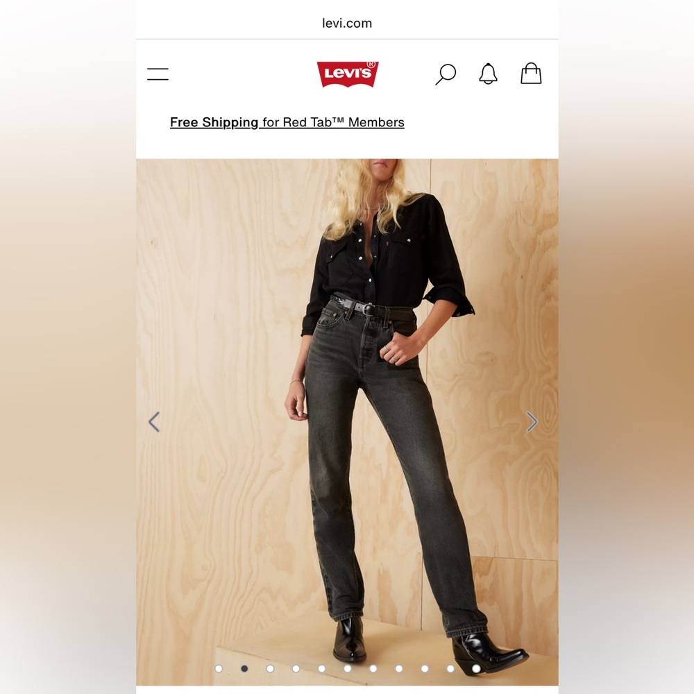 Levi’s 501 90’s straight leg denim jeans